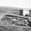 Photograph from excavation of burnt bound