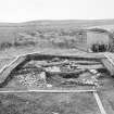 Photograph from excavation of burnt bound