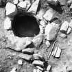 Photograph from excavation of burnt bound