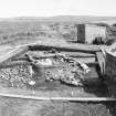 Photograph from excavation of burnt bound