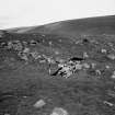 Excavation photograph : cutting across Bronze Age field dyke.