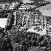 Oblique aerial view of village, Gifford. 