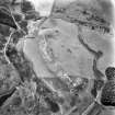 Oblique aerial view showing Roman Fort, Fendoch