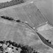 Aerial view showing crop marks and Inverdunning House in bottom left-hand corner, Perthshire