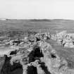 Excavation photograph : view along extended entrance passage.