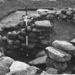 Excavation photograph : pier of wheelhouse.