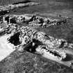 Excavation photograph : view of entrance, cell and furnace, from south.