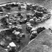 Excavation photograph : wheelhouses viewed from NE.