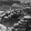 Excavation photograph : piers of wheelhouses.