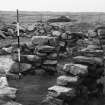 Excavation photograph : piers of wheelhouse.