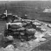 Excavation photograph : pier of wheelhouse.