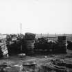 Excavation photograph : piers and bays of wheelhouse.