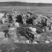 Excavation photograph : view of wheelhouses, looking east.