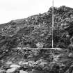 Excavation photograph showing outside of OP8 vitrification -  RHS FO
Duplicate photographic print available in MS/1179/1