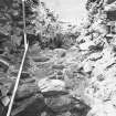 Excavation photograph showing wall section from interior