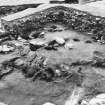 Excavation photograph showing fallen roof timbers and post holes in area N9
Duplicate photographic print available in MS/1179/2