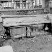 General view of tombstone, St Mary's Church burial ground, Banff.