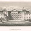 Engraving showing view of Dalkeith House.
