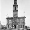 View of Town Hall, High Street, Irvine, from south west.