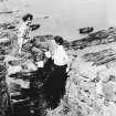 Excavation photograph: Jean and Marjorie, August 1950.