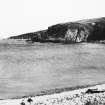 Excavation photograph : view from Dundarg to cliffs.