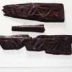 E29  Carved wood 334 - 15/16th ? casket/furniture