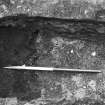 Excavation photograph : Pit 124, looking east.