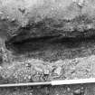 Excavation photograph : Remains of sillbeam 733.