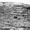 Excavation photograph : Broch wall.