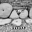Excavation photograph : rotary quern stones.