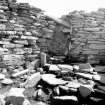 Excavation photograph : broch entrance inside.