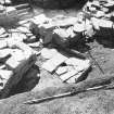 Excavation photograph : enclosure I with doorway to extended entrance passage.