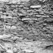 Excavation photograph : broch walling.