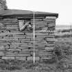 Survey photograph : site 35c - earlier domestic unit, with lean-to added to east.  Drystone construction.