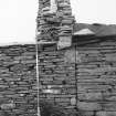 Survey photograph : site 35c - earlier domestic unit, with lean-to added to east.  Drystone construction.