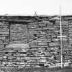 Survey photograph : site 35c - earlier domestic unit, with lean-to added to east.  Drystone construction.