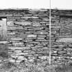 Survey photograph : site 35c - earlier domestic unit, with lean-to added to east.  Drystone construction.