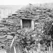 Survey photograph : site 35c - earlier domestic unit, with lean-to added to east.  Drystone construction.