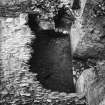 Excavation photograph - Barrel vault excavated N end. Also showing stairway