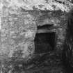 Excavation photograph - E Aumbry in cellar 107