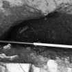 Excavation photograph - Area 5: pit F040 (photo out of focus)