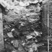 Excavation photograph : backed doorway on S side of tower, from N.