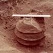 Excavation photograph - cinerary urn