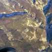An oblique aerial view of the Allt Cille Pheadair, Kilphedir, Strath of Kildonan, East Sutherland, looking N.