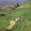 Aerial view of Broch, Bruan, East Clyth, Caithness, looking S.