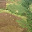 Aerial view of Ousdale Broch, Ousdale Burn, Helmsdale, East Sutherland, looking N.