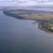 Aerial view of Hilton of Cadboll and Balintore, Tarbat Ness, Easter Ross, looking S.
