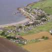 Aerial view of Portmahomack, Tarbat Ness, Easter Ross, looking N.