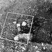 Excavation photograph : S. overhead. W frame, stones below 0089, 0094.