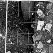 Excavation photograph : Overhead, W. frame, stones below 0091.